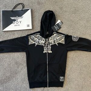 Boy London Zip Up Hoodie (Large) NWT